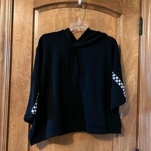 Flirtitude Crop Short Sleeve Hoodie